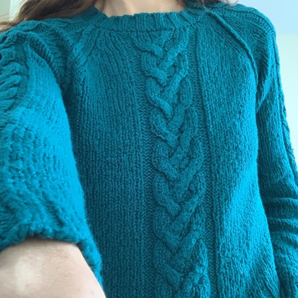 Hand Loomed Sweater - made in Peru Organic cotton - Picture 7 of 8